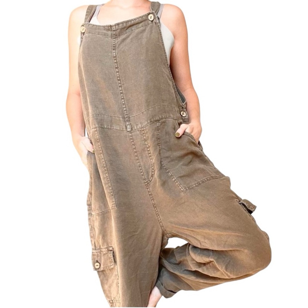 Nicole Miller Brown Jumpsuit - Picture 1 of 7